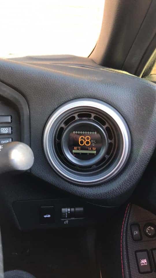 86/SUBARU BRZ/FRS – AIR VENT GAUGE HOLDER 52MM (RETAINS AIR CONDITIONING)