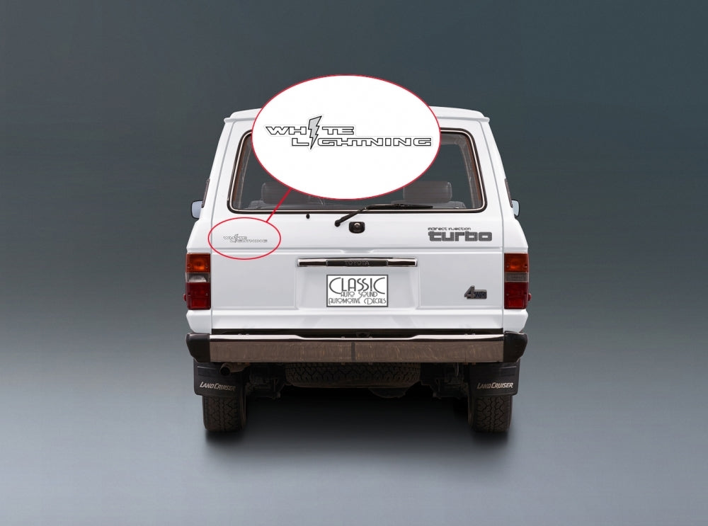 WHITE LIGHTNING BODY STRIPE KIT : TOYOTA LAND CRUISER 60-SERIES