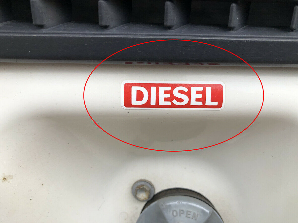 DIESEL FILLER CAUTION DECAL : 70/80-SERIES LAND CRUISER