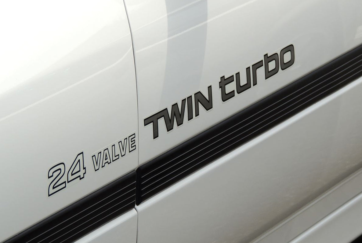 24-VALVE TWIN TURBO BODY DECAL SET : A70 TOYOTA SUPRA (EARLY VERSION)