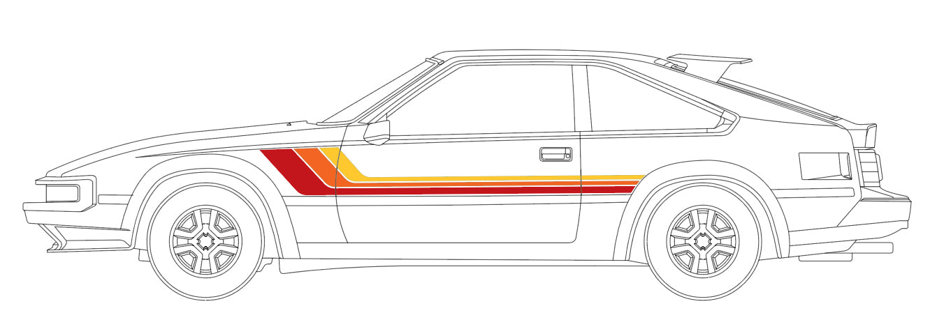 SEATTLE BODY DECAL KIT : TOYOTA CELICA / CELICA SUPRA A60