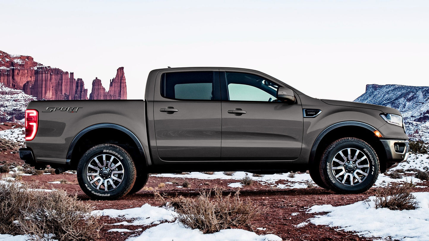 FORD RANGER SPORT 4x4 SIDE OF TUB DECAL SET : LIGHT GREY