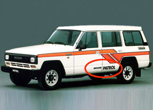 NISSAN PATROL SIDE DECAL SET : MQ/MK/160 NISSAN PATROL