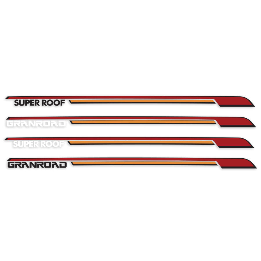 SUPER ROOF / GRANROAD DECAL KIT : 1980-1989 MQ/MK/160 NISSAN PATROL (WAGON)