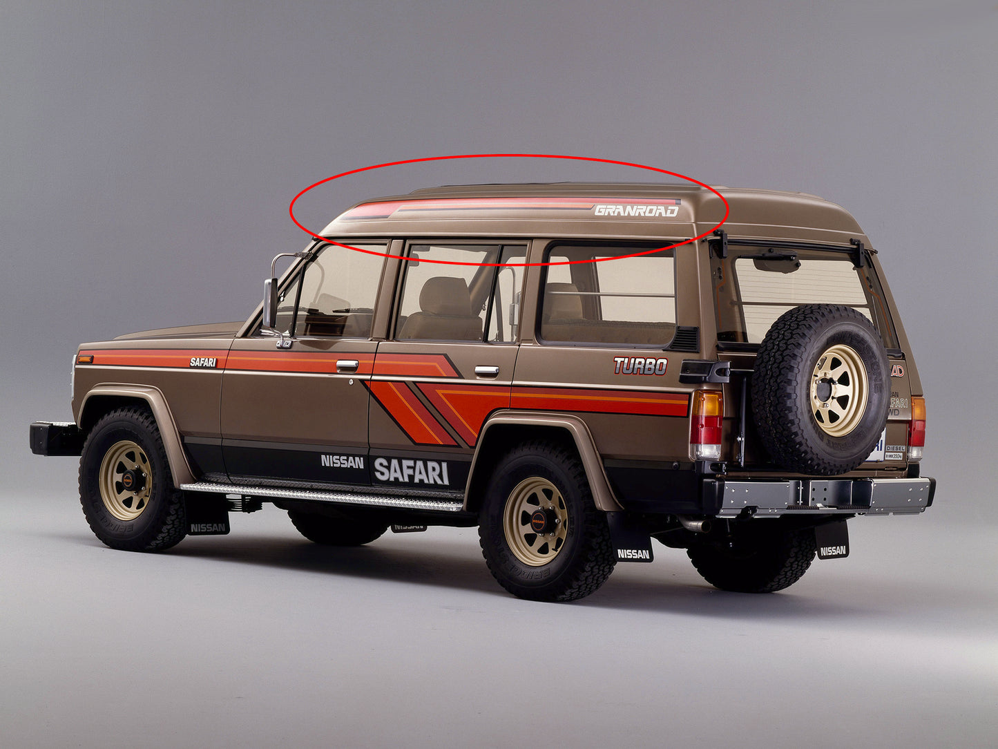 SUPER ROOF / GRANROAD DECAL KIT : 1980-1989 MQ/MK/160 NISSAN PATROL (WAGON)