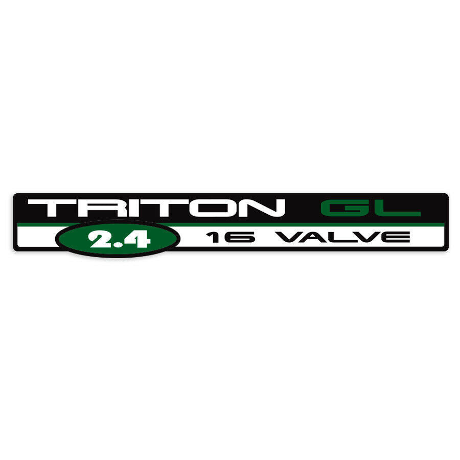 DOOR & TAILGATE DECAL : TRITON GL 2.4 16 VALVE (GREEN) (1996-2006 MK MITSUBISHI TRITON)