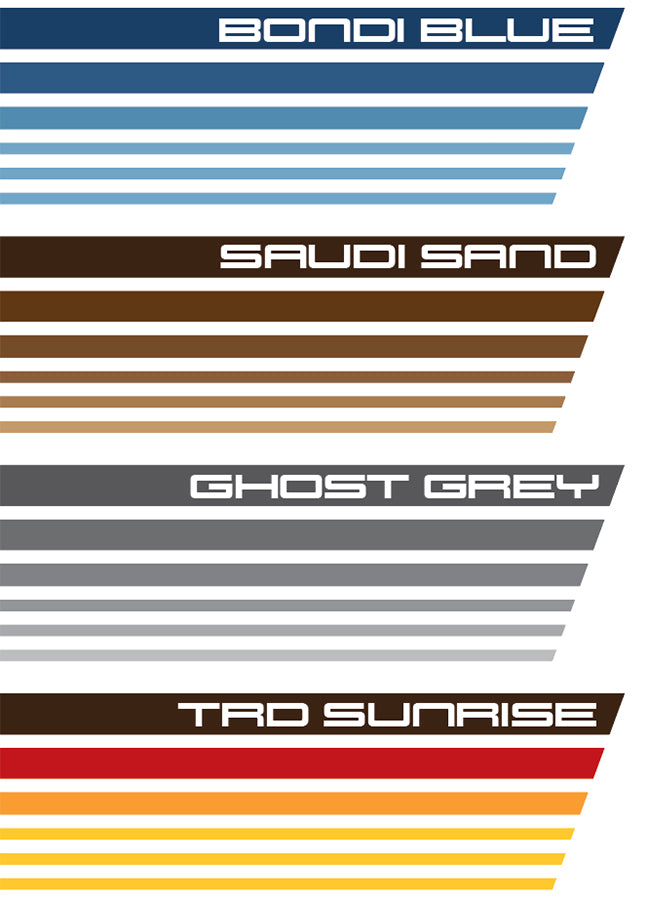 JABIRU BODY DECAL KIT : 1994-1997 J80 TOYOTA LAND CRUISER (WAGON)