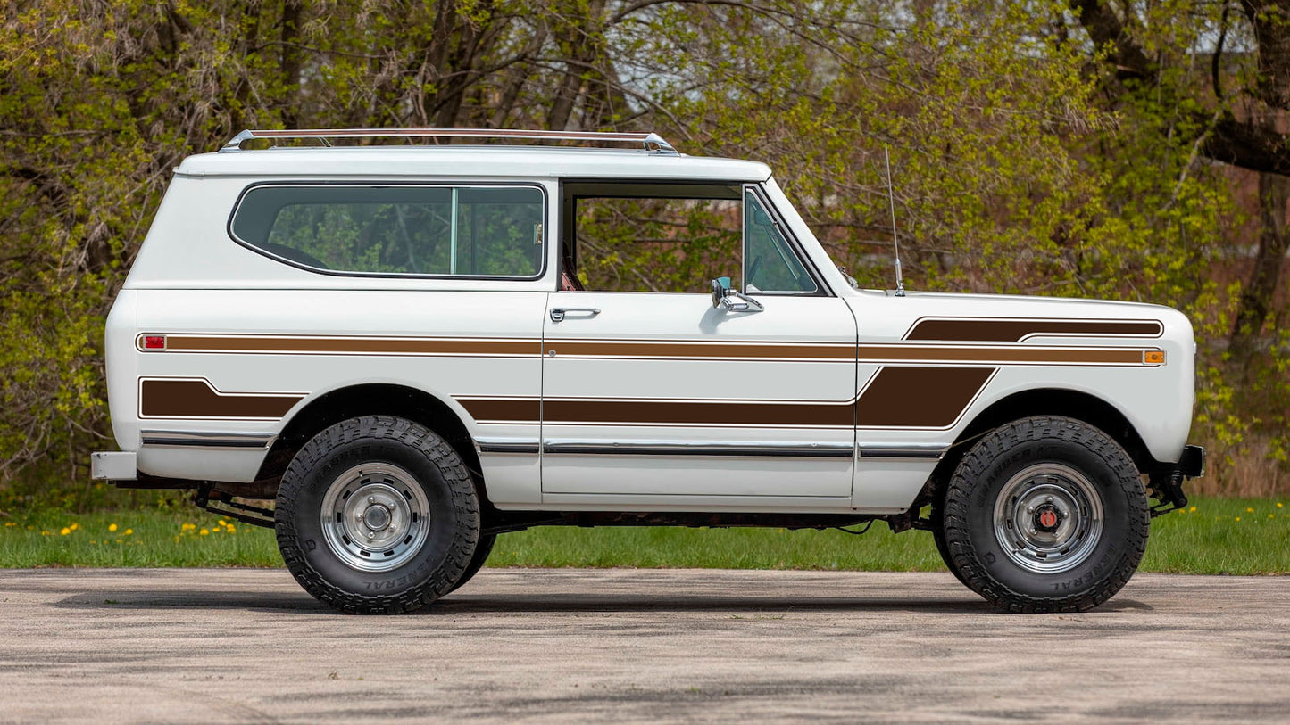 MIDAS INSPIRED BODY DECAL KIT : INTERNATIONAL SCOUT II / TRAVELER / TERRA