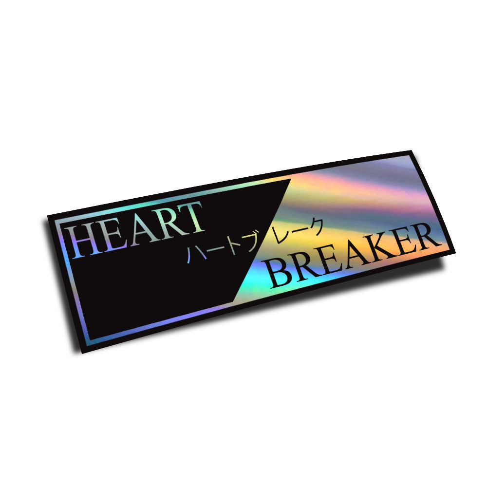 OFFICIAL TOUGE NATION "HEART BREAKER" SLAP STICKER (RAINBOW HOLO)