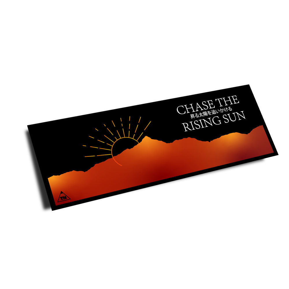 "CHASE THE RISING SUN" SLAP STICKER