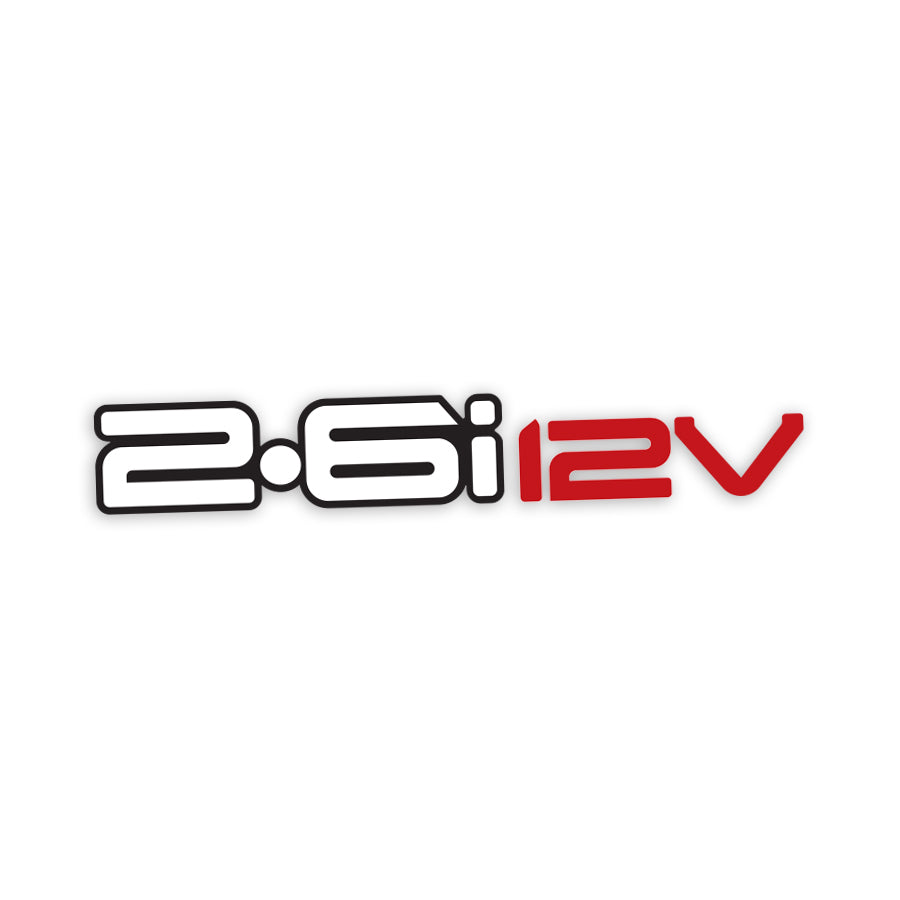 REPRODUCTION 2.6i 12V DECAL : FORD COURIER (2004)