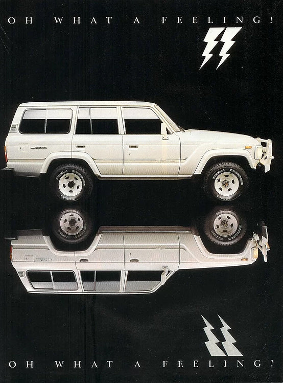 WHITE LIGHTNING BODY STRIPE KIT : TOYOTA LAND CRUISER 60-SERIES