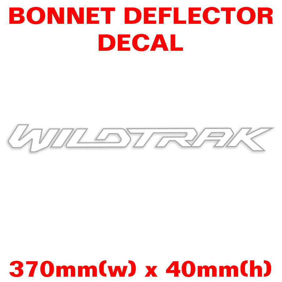 WILDTRAK BONNET DEFLECTOR DECAL : FORD RANGER WILDTRAK