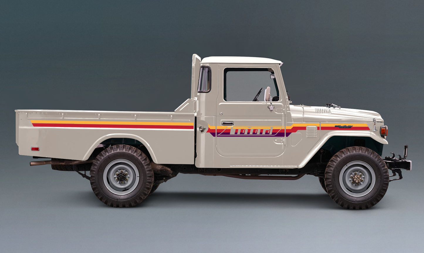 PILBARA BODY DECAL KIT : J45-SERIES TOYOTA LAND CRUISER (UTILITY/PICKUP)