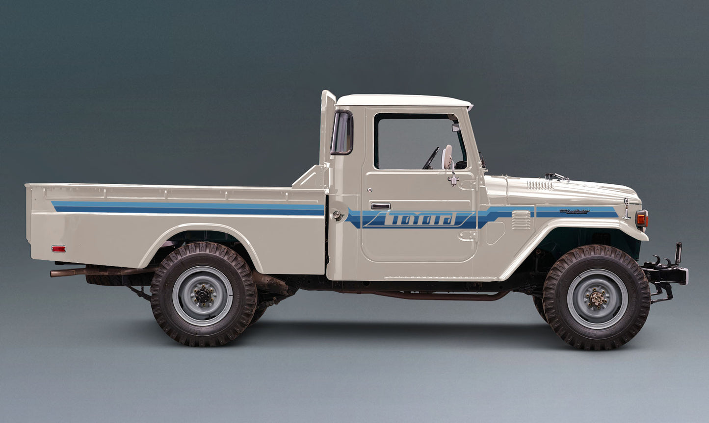 PILBARA BODY DECAL KIT : J45-SERIES TOYOTA LAND CRUISER (UTILITY/PICKUP)