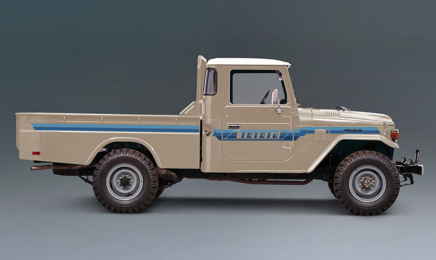 PILBARA BODY DECAL KIT : J45-SERIES TOYOTA LAND CRUISER (UTILITY/PICKUP)
