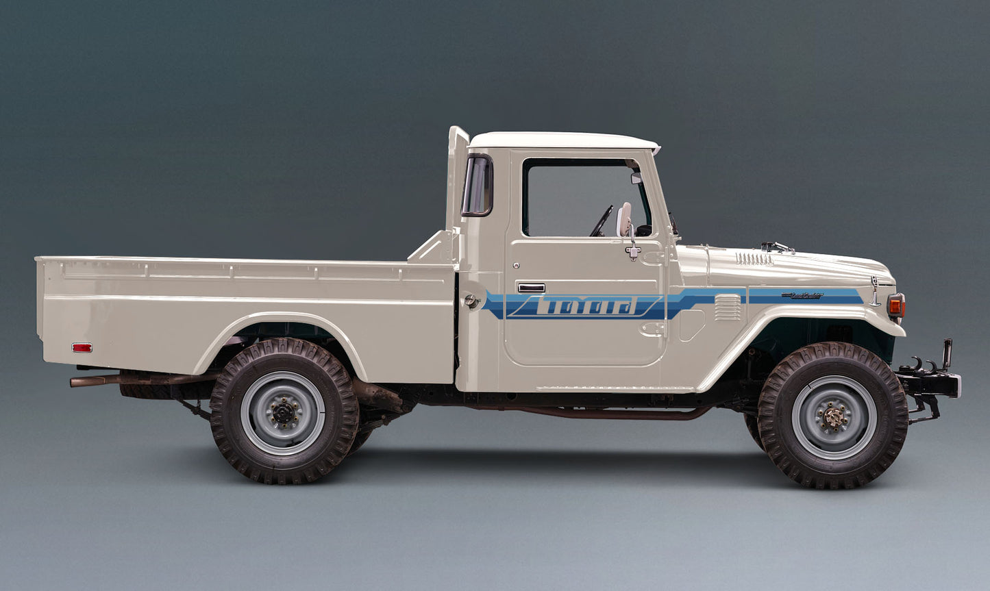 PILBARA BODY DECAL KIT : J45-SERIES TOYOTA LAND CRUISER (UTILITY/PICKUP)