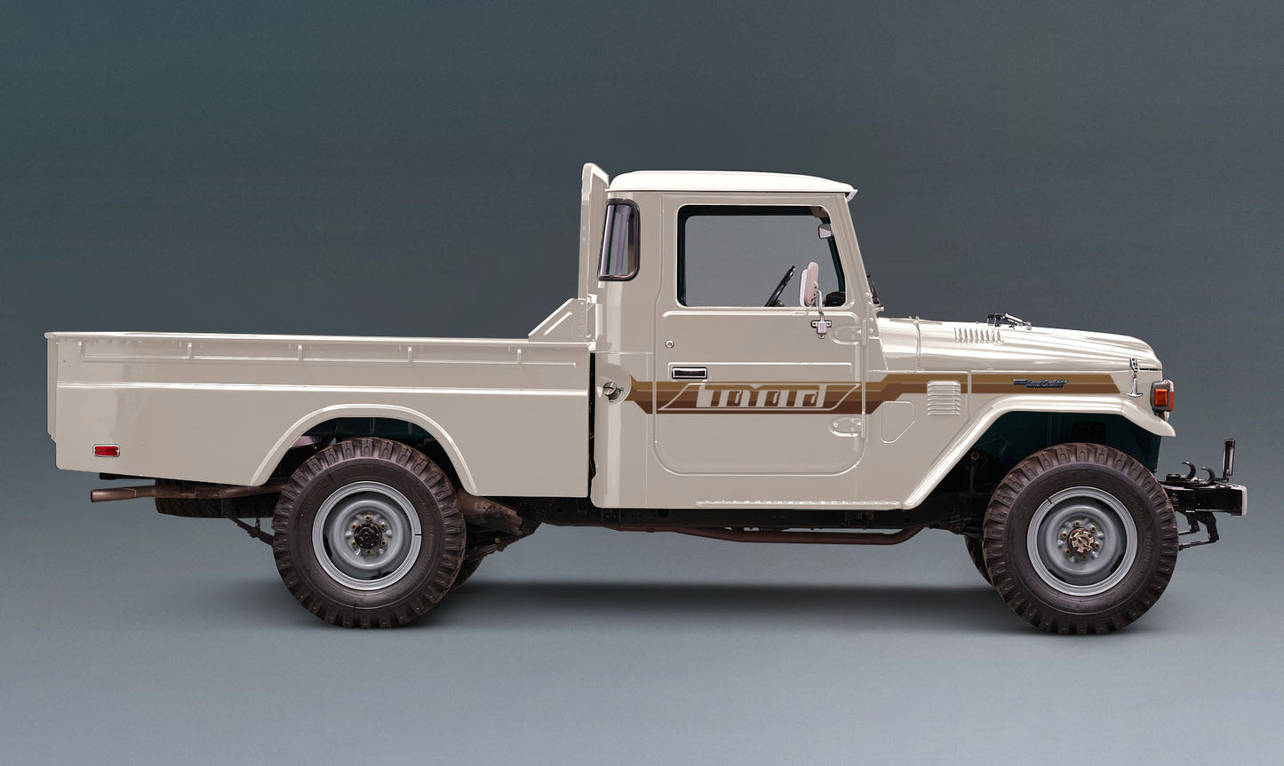PILBARA BODY DECAL KIT : J45-SERIES TOYOTA LAND CRUISER (UTILITY/PICKUP)