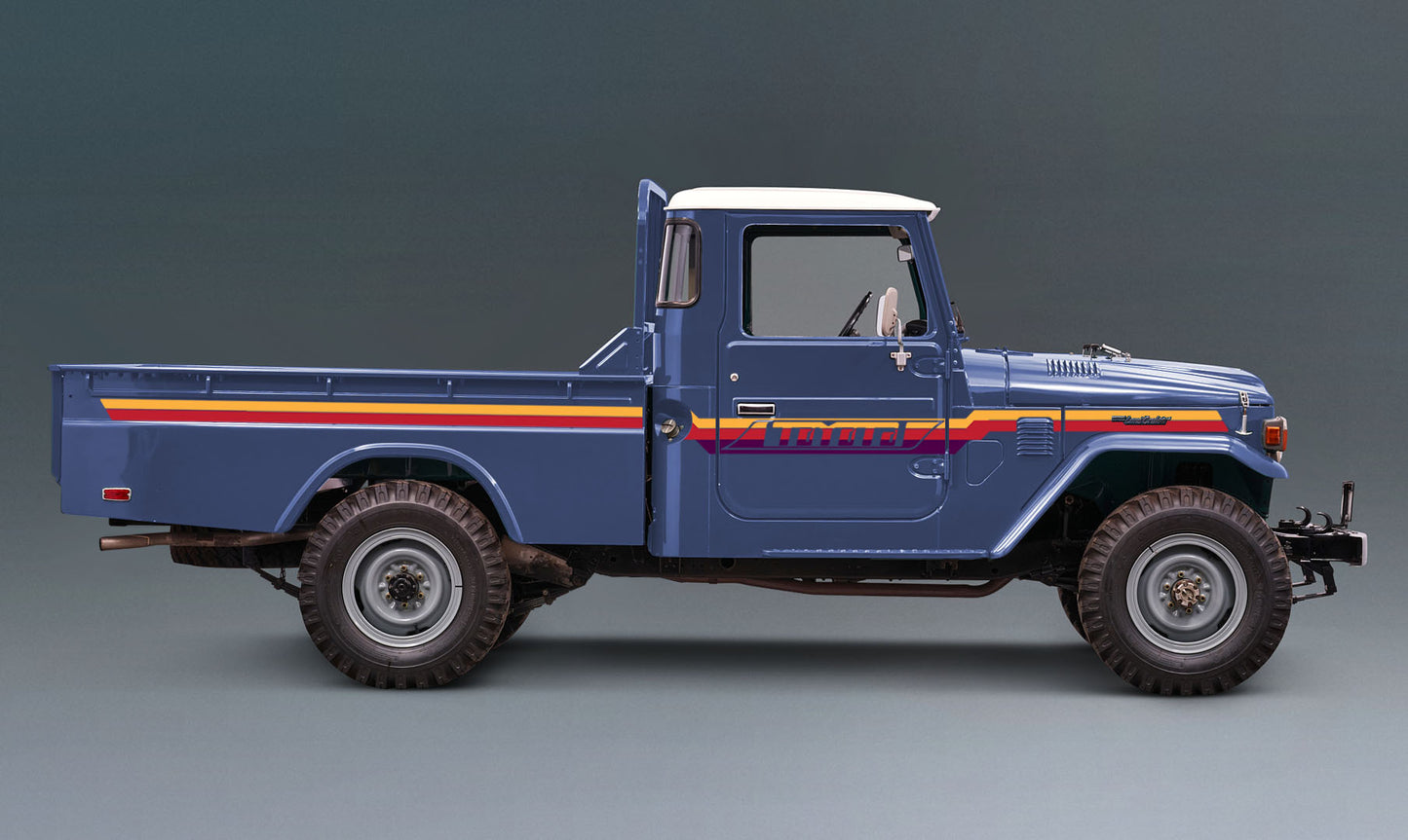 PILBARA BODY DECAL KIT : J45-SERIES TOYOTA LAND CRUISER (UTILITY/PICKUP)