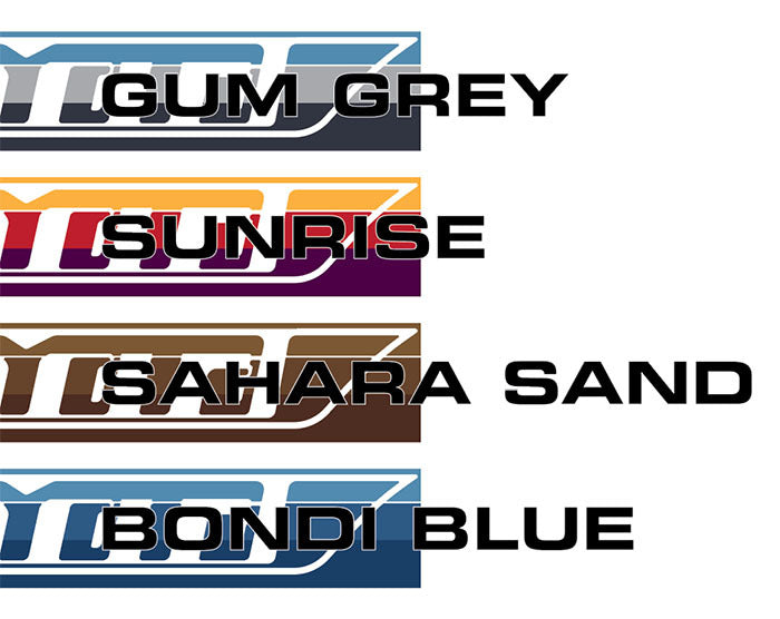 PILBARA BODY DECAL KIT : J45-SERIES TOYOTA LAND CRUISER (UTILITY/PICKUP)