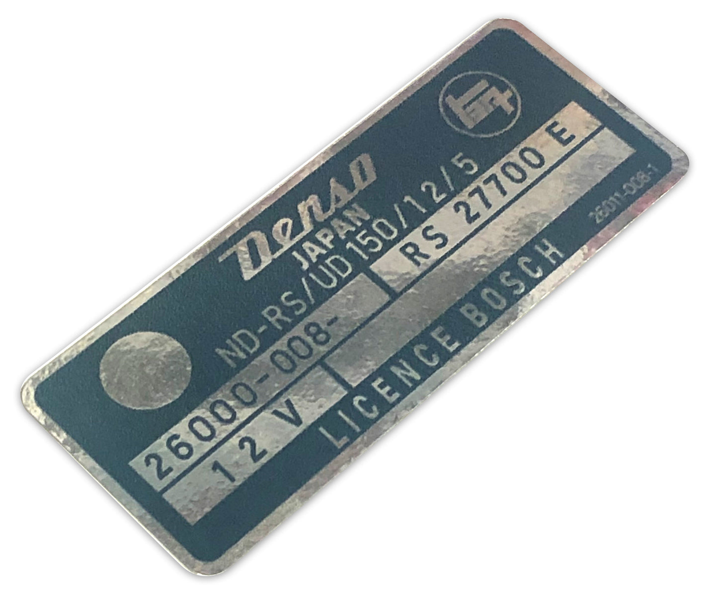VOLTAGE REGULATOR DECAL : 40-SERIES LANDCRUISER