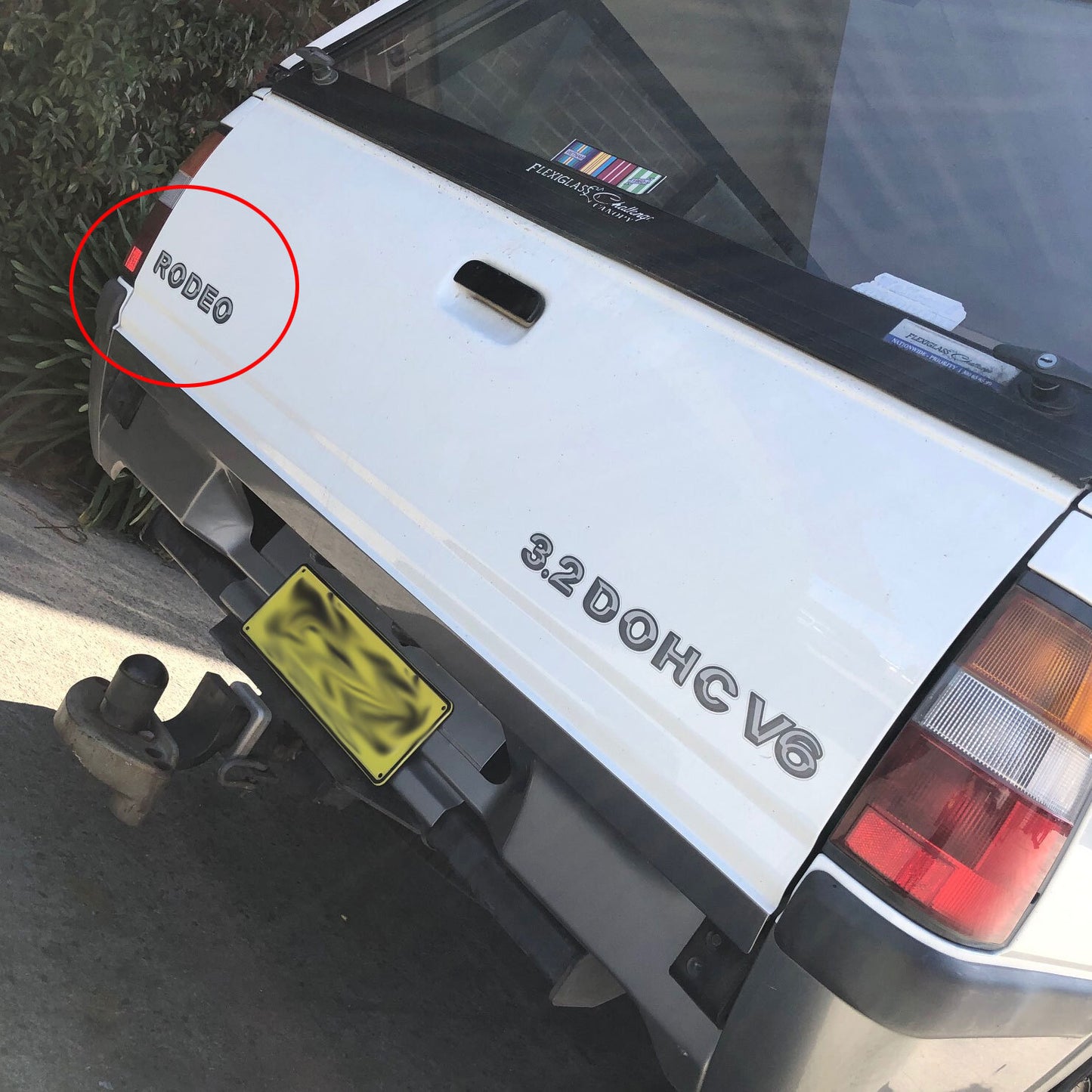 "RODEO" TAILGATE DECAL : HOLDEN RODEO (TF)