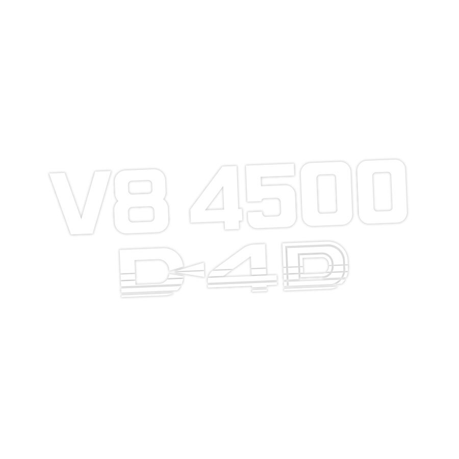 V8 4500 D4D PILLAR DECAL : 70-SERIES LAND CRUISER