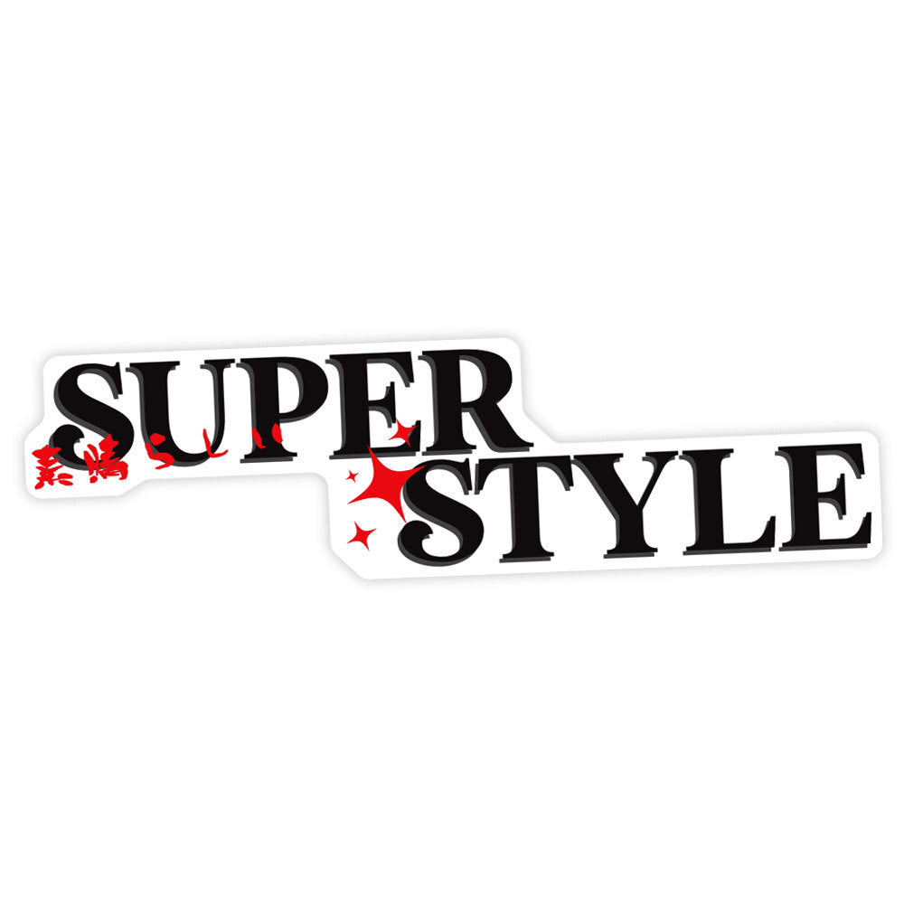 SUPER STYLE WINDOW STICKER