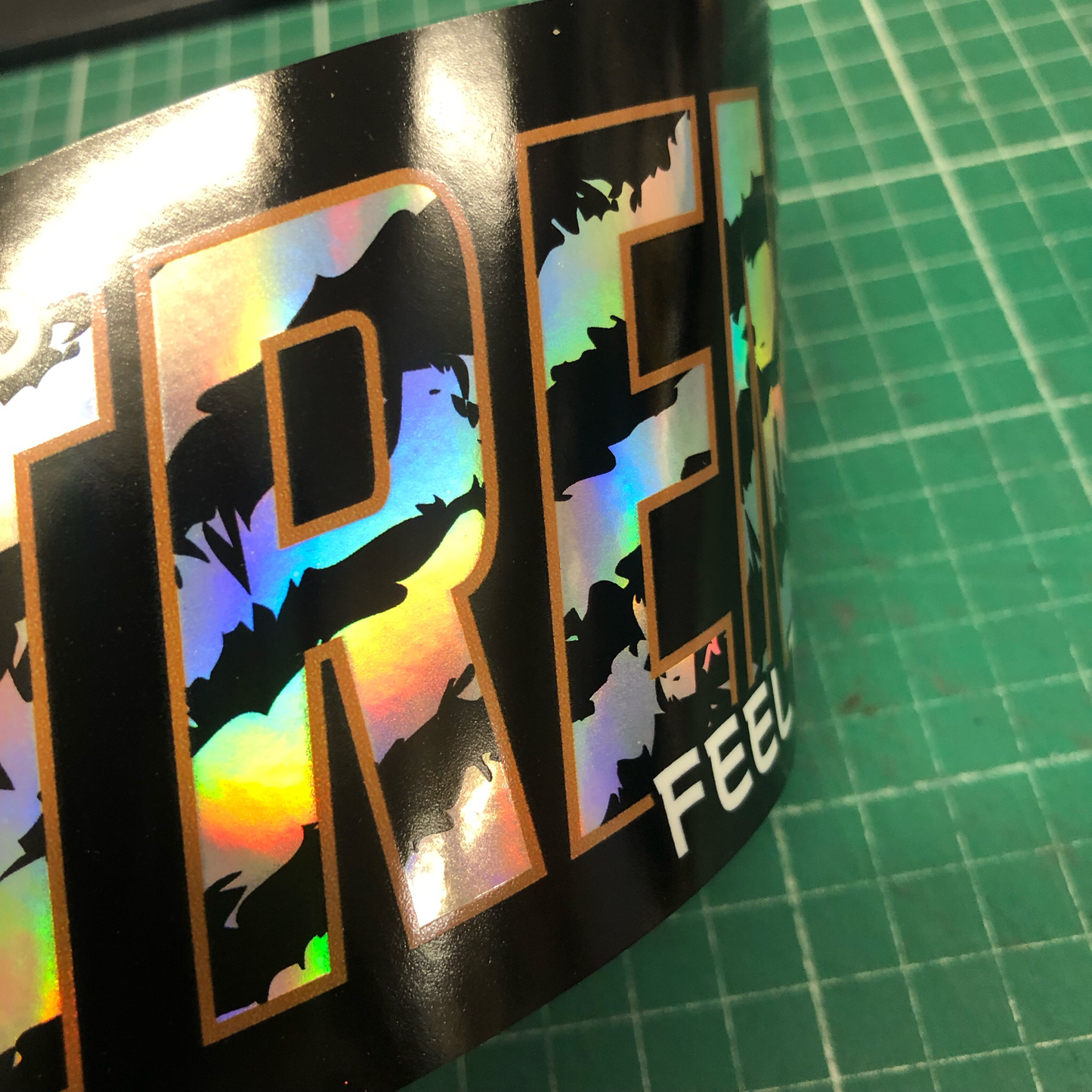 EXTREME FEEL THE SPEED HOLOGRAPHIC SLAP STICKER