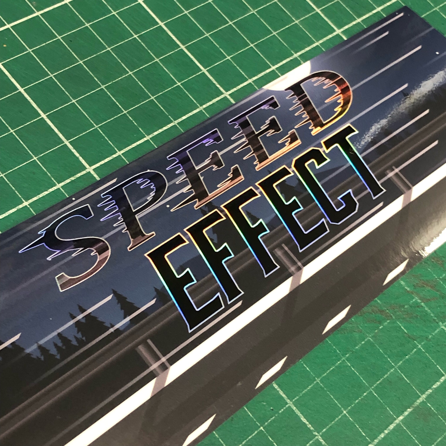 SPEED EFFECT HOLOGRAPHIC SLAP STICKER