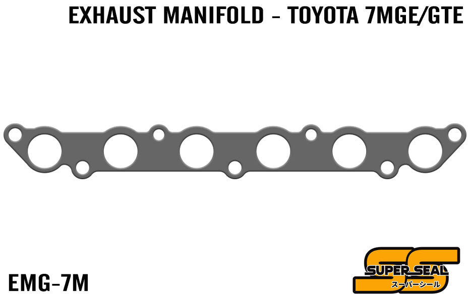SUPER SEAL GRAPHITE LAMINATED EXHAUST MANIFOLD GASKET : TOYOTA 7M