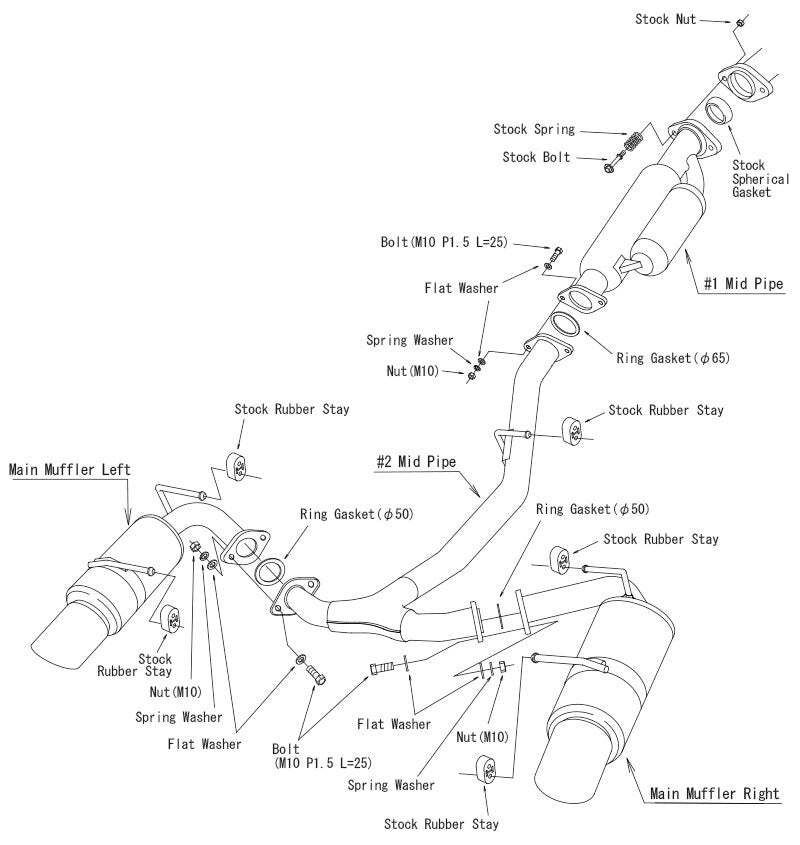 HKS HI POWER SPEC L EXHAUST : TOYOTA GR86 / SUBARU BRZ (ZD8)
