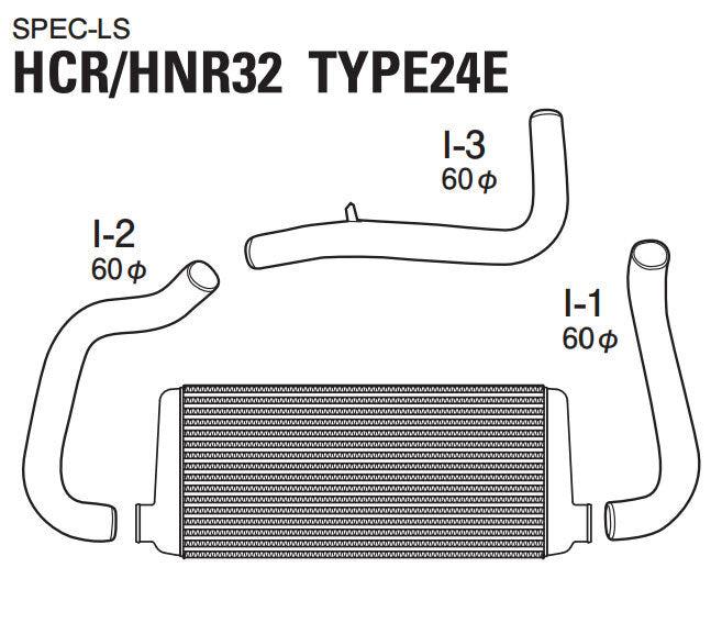 GREDDY SPEC-LS FRONT MOUNT INTERCOOLER KIT : NISSAN SKYLINE (R32)