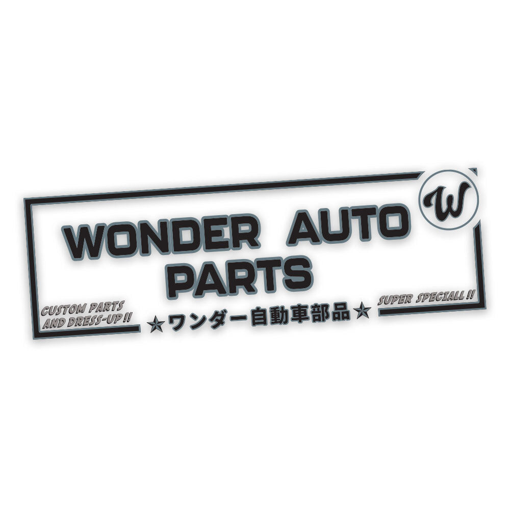 "WONDER AUTO PARTS" STARS STYLE CLEAR SLAP