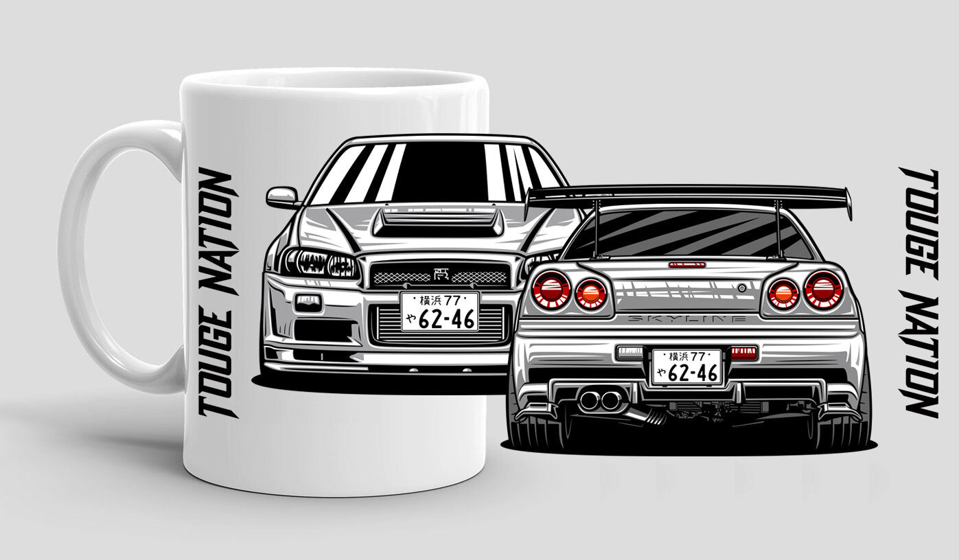 COFFEE MUG : NISSAN SKYLINE R34 GT-R