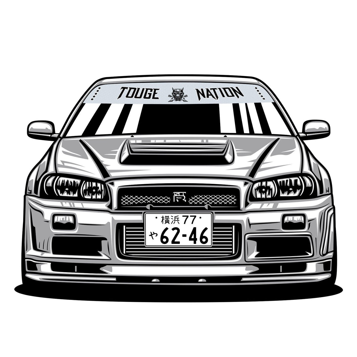 TOGUE NATION ONI UNIVERSAL WINDSCREEN BANNER