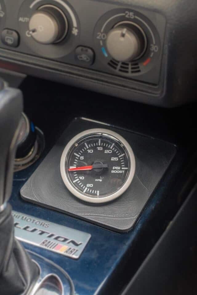 ASHTRAY MOUNT GAUGE HOLDER : MITSUBISHI EVO 7/8/9