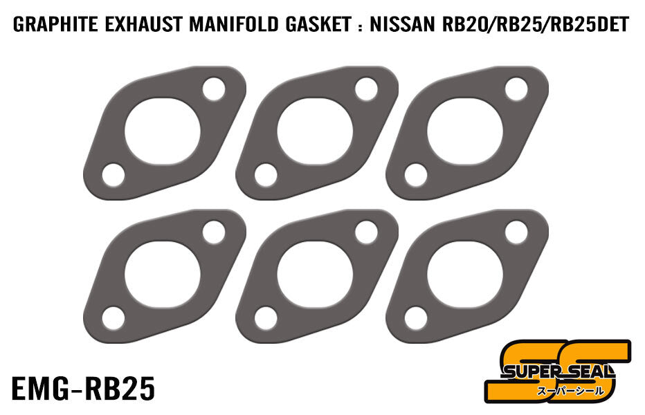 SUPER SEAL GRAPHITE LAMINATED EXHAUST MANIFOLD GASKET : NISSAN RB20DE/RB25DE/RB25DET