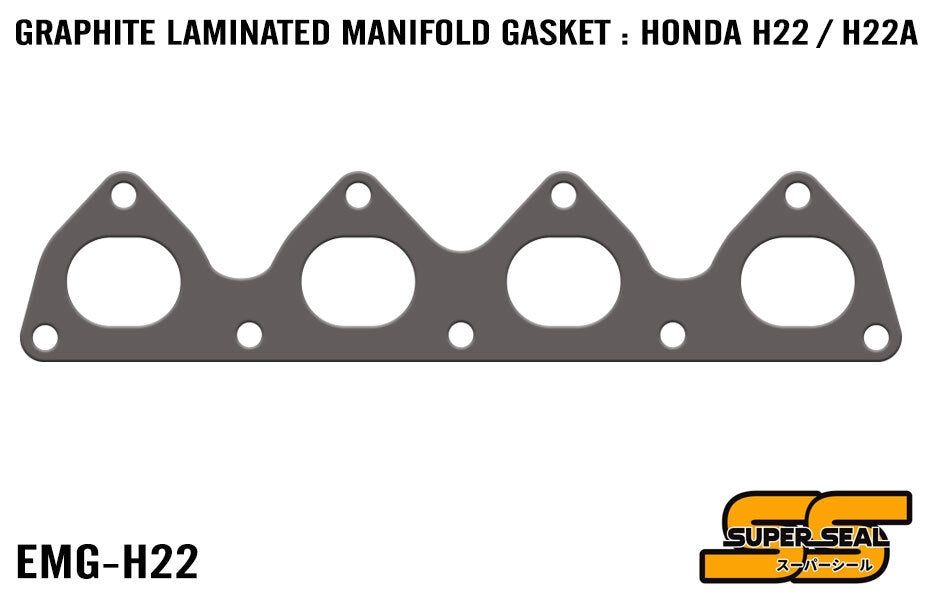 SUPER SEAL GRAPHITE LAMINATED EXHAUST MANIFOLD GASKET : HONDA H22/H22A