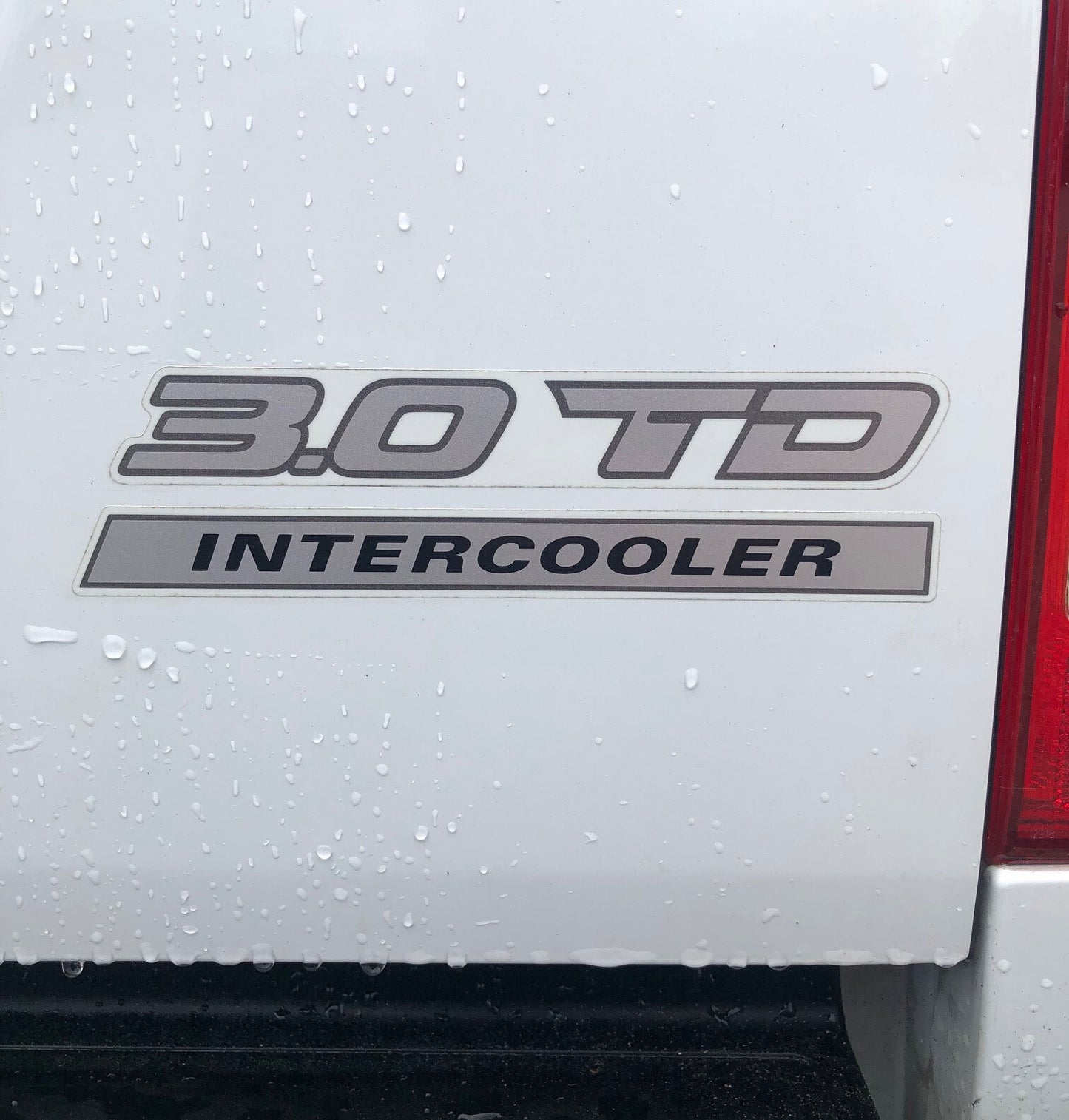 3.0 TD INTERCOOLER TAILGATE DECAL : ISUZU D-MAX (2012-2018)