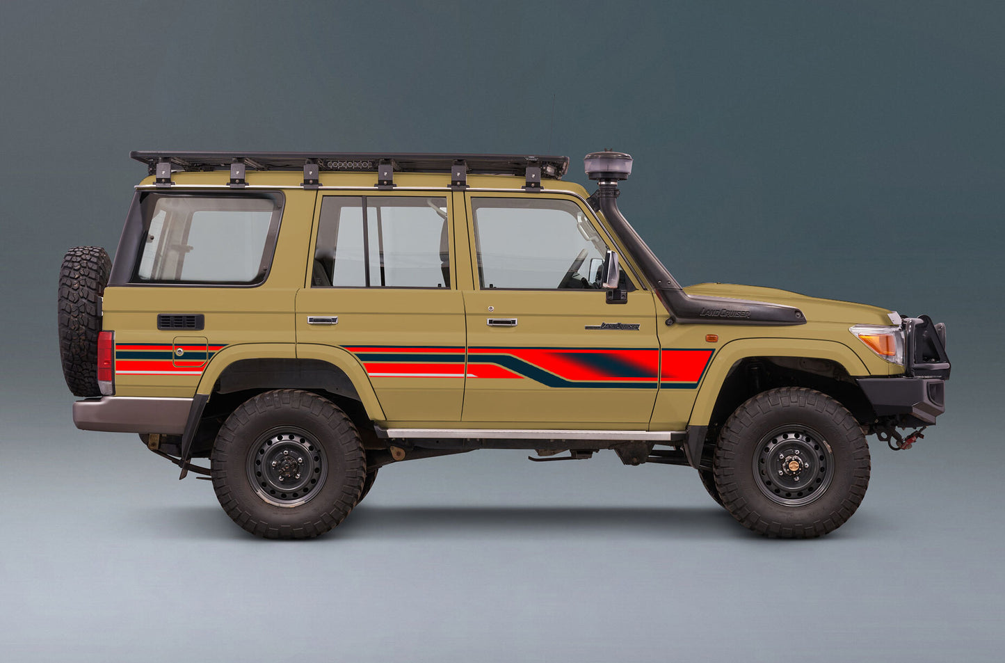 MECCA BODY DECAL DECAL KIT : J76-SERIES TOYOTA LAND CRUISER (WAGON)