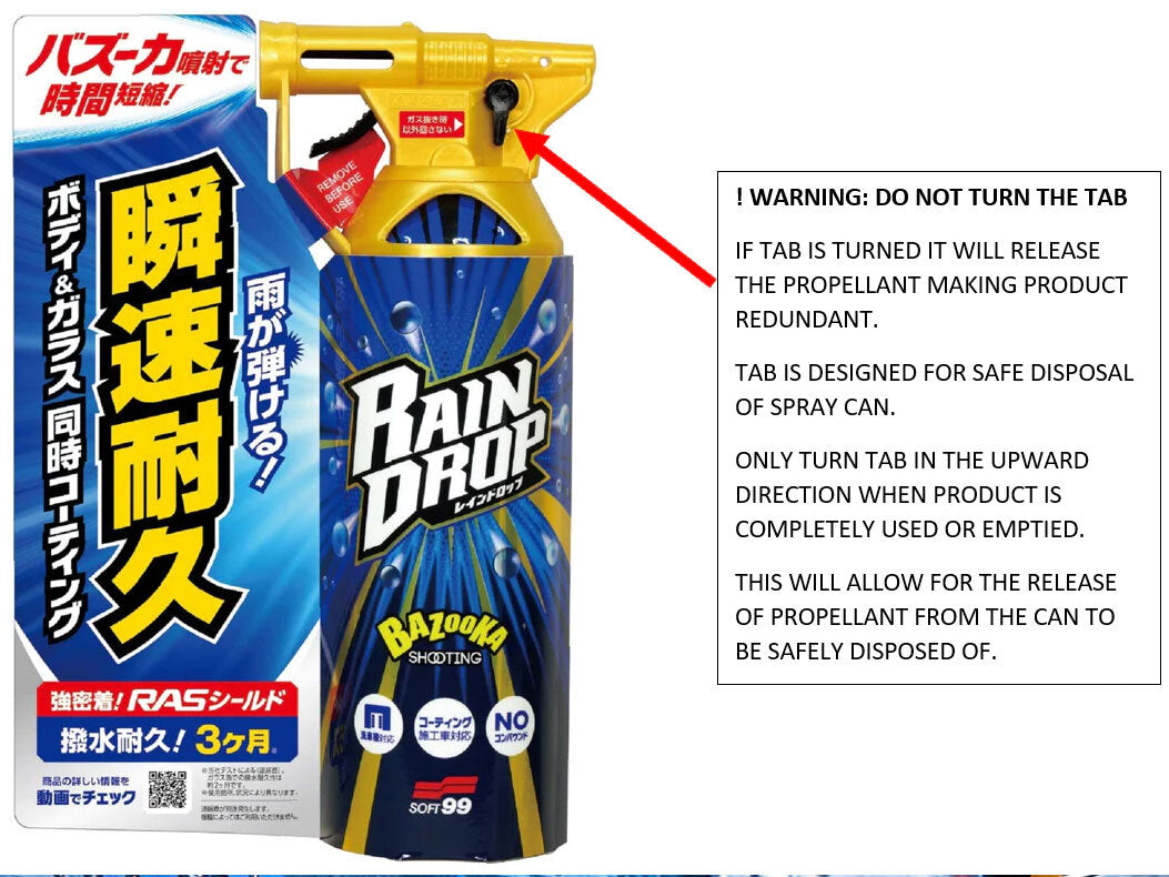 RAIN DROP WATER REPELLENT