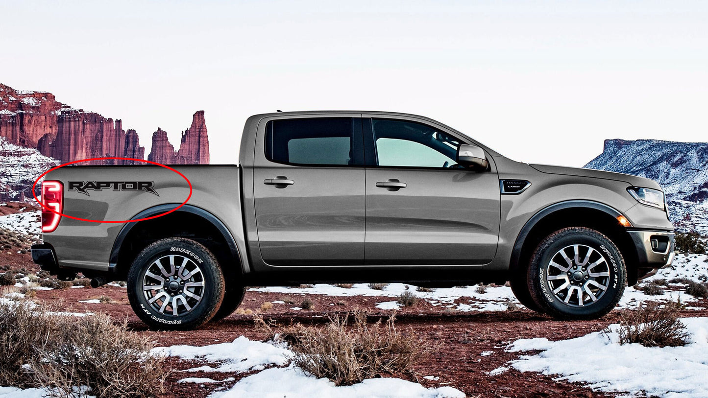 RAPTOR SIDE OF TUB DECAL SET : FORD RANGER (DIE-CUT)
