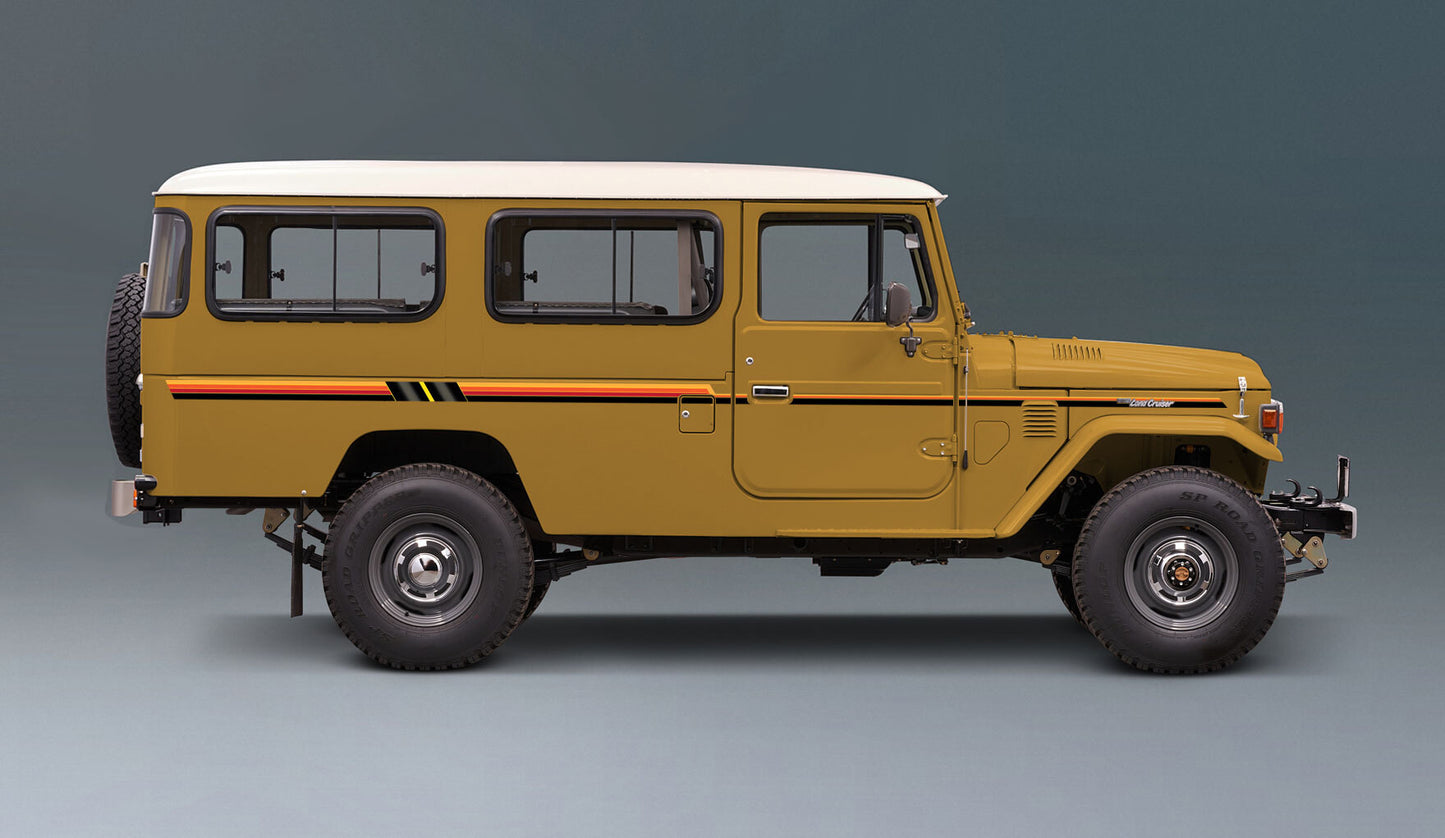 TAMWORTH BODY DECAL KIT : J45-SERIES TOYOTA LAND CRUISER (TROOP CARRIER)