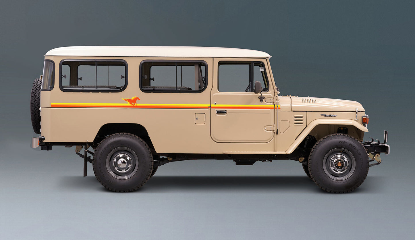 TRI-BRUMBY BODY DECAL KIT : J45-SERIES TOYOTA LAND CRUISER (TROOP CARRIER)