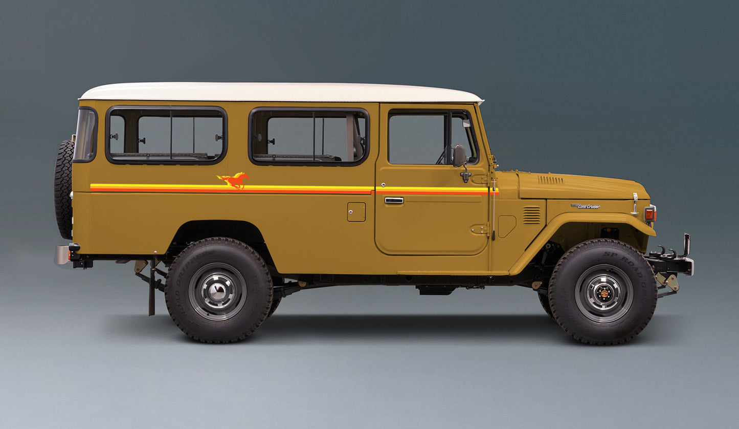 TRI-BRUMBY BODY DECAL KIT : J45-SERIES TOYOTA LAND CRUISER (TROOP CARRIER)