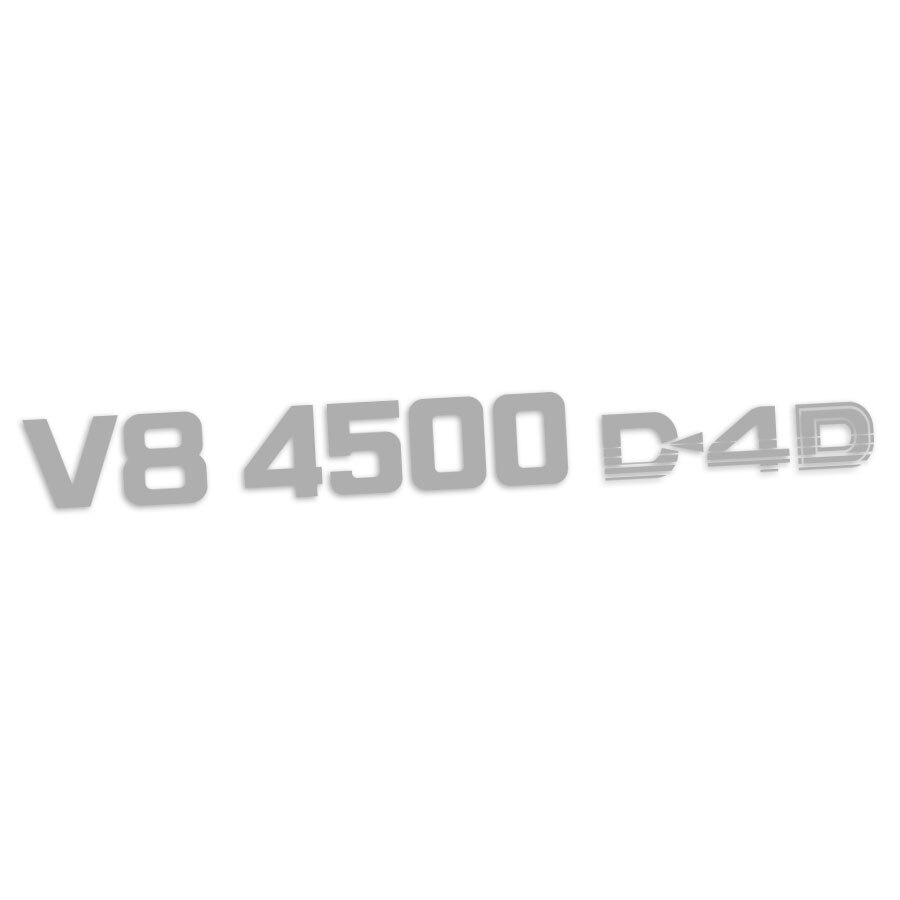 V8 4500 D4D PILLAR DECAL : 76-SERIES LAND CRUISER (WAGON)