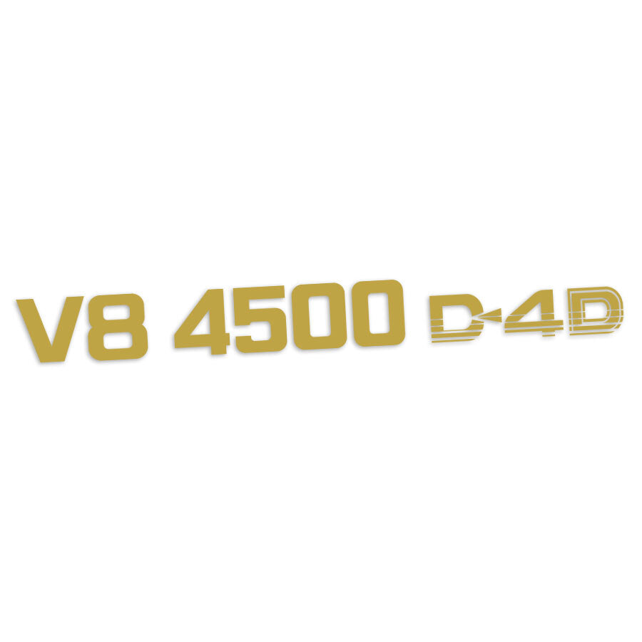 V8 4500 D4D PILLAR DECAL : 76-SERIES LAND CRUISER (WAGON)