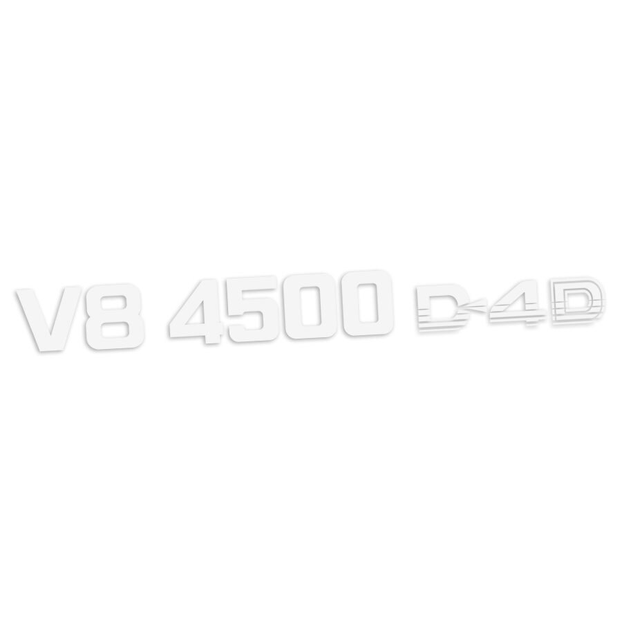 V8 4500 D4D PILLAR DECAL : 76-SERIES LAND CRUISER (WAGON)