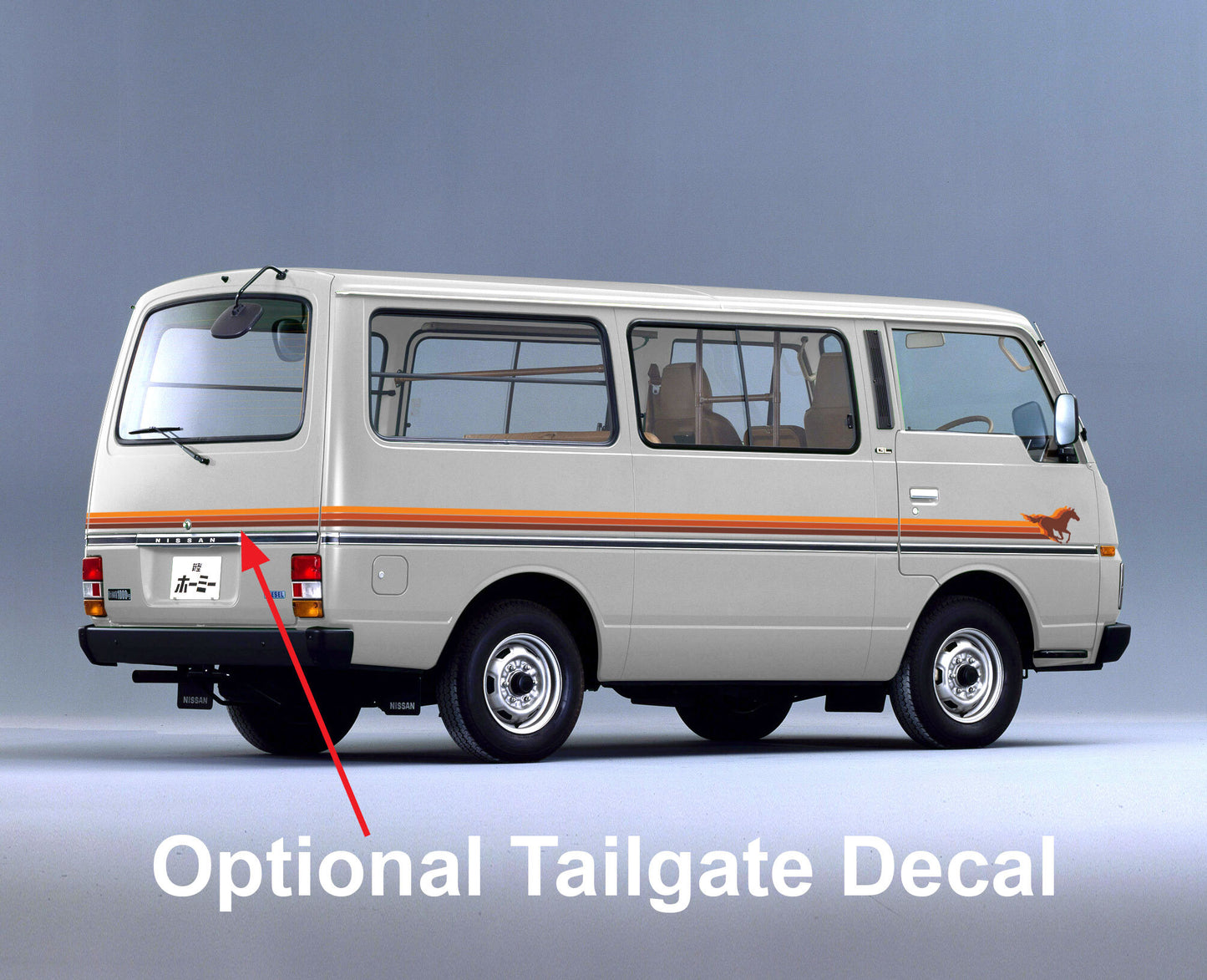 KINGSTON BODY DECAL KIT : NISSAN URVAN (E23)